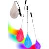 Nimblyne 4 palline LED Poi Ball: Poi Ball LED Glow Poi Palline con diversi colori effetto stroboscopico, palline da giocoleria luminose con guinzaglio regolabile, palla luminosa per adulti e professionisti, a