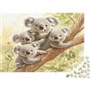 ZQXJNHPKRB Famiglia di Koala Puzzle per Adulti Puzzle 1000 Pezzi carta Scena Naturale di Foresta Gioco di Puzzle 1000 Pezzi Relax Casa Regalo Attività Focalizzata 38x26cm/1000pcs