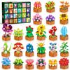 HOGOKIDS Calendario dell'Avvento 2026 con fiori, Set di mini mattoncini per bambini | Calendario dell'Avvento di 24 giorni, botanica in mattoncini per la casa, regalo natalizio per adulti, bambine e bambini 8+