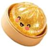 Elprico Steamed Bun Stress Ball Soft TPR Sensory Squeeze Toy (Glitter oro) | Design realistico del cibo con azione di compressione a lenta crescita, resistente struttura in TPR da 7,05 once per
