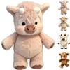 ZUMME Peluche Mucca Che Corre. 45cm Morbido Soffice con Zampe Mobili, Giocattolo Interattivo Antistress, Bambola Cartone Animato, Cuscino Decorazione Casa per Adulti (Rosa*1)