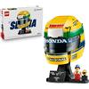 LEGO Editions Casco Ayrton Senna 43024 | Giochi per ragazzi e ragazze da 14 anni, modello da esposizione, minifigure da collezione, gadget F1, idea regalo, 931 pezzi