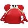 VALICLUD - Borsa a tracolla con chiusura a forma di gattono, in pelle PU, per donna, colore: rosso