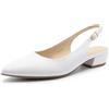 DREAM PAIRS Scarpe da donna con tacco basso | Scarpe comode da 2,8 cm per il lavoro quotidiano, scarpe décolleté a punta chiusa con fionda sul retro