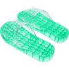 SWETRACE Ciabatte da Massaggio Unisex Verdi Xl in Pvc per Doccia Bagno | Paio Singolo, Design Traforato e Drenante, Suola Antiscivolo, Uso Interno Quotidiano