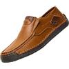 Generico Mocassini Uomo Estivi Eleganti Traspiranti Estive - Mocassino Uomo Elegante Pelle Punto A Vista Scarpe Slip-On Loafers Ecopelle Barca Antiscivolo Moccasini Leggere Sneaker Oxford per Matrimoni Feste