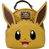 Loungefly Pokemon Eevee - Borsa a tracolla convertibile da donna, con doppia tracolla, Marrone, Medium