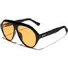D.Franklin Occhiali da sole - Unisex - Con lenti protettive UV - Modello icon - Ovali - Per uomo e donna - Sunglasses