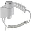 ELRIBIRD Asciugacapelli da parete montato 1200 W, 2 velocità, protezione da surriscaldamento perfetto per hotel, resort, appartamenti in affitto - Elegante Design Bianco, Compatto e Sicuro - Asciugacapelli |