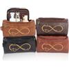 jklitio Beauty case da viaggio in pelle PU, kit Dopp personalizzato per uomo, borsa da barba personalizzata, regalo ideale per marito, papà, nonno, fidanzato, testimoni dello sposo, compleanno