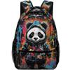 TFEDACVSS Graffiti Panda HoodieBackpack Sportivo Zaino Ragazzi Scuola Media Elementare Per Escursioni Viaggio Campeggio ScuolaOne Size
