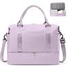 SEAFEW Borsone da Viaggio,Bagaglio a Mano 45x36x20 Easyjet Borsa da Viaggio | Borsa da Cabina Easyjet Borsa Palestra Sportiva Borsa Ospedale Parto con Scomparto per le Scarpe per Uomo e Donna,Viola