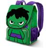 Marvel Hulk Angry-Zaino Espandibile EXP, Verde, 30 x 45 cm, Capacità 28 L