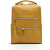 PIQUADRO - Zaino Porta Tablet in Pelle - Donna - Giallo | Protezione antifrode RFID, Tasca per auricolari, Alloggio per tracker, Ufficio e tempo libero, Uso quotidiano