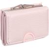 GOIACII Piccolo portafoglio da donna con scomparto portamonete e scomparti per carte di credito, A03 rosa, S, Minimalista