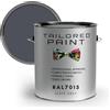 Tailored Paint Vernice su misura per porte e finestre in PVC 1K a pennello o spray su finitura satinata RAL7015, grigio ardesia, barattolo da 100 ml