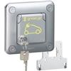 Legrand 077898 IP55 IK10 Presa da incasso con persiana bloccata Green'up Access per veicoli elettrici, modalità 1 o 2, 16A, 230 V