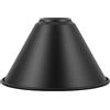 KJHBV Paralume Cono in Metallo Nero per Lampade a Soffitto Vintage | Finitura Opaca Retrò, Struttura in Ferro, Compatibile Sospensioni e Plafoniere per Locali