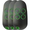 ZANPIERO TOP44RBN - Telecomando 433,92 MHz Rolling Code cambia ogni trasmissione 4 canali, doppia frequenza 433,92 e 868,35 MHz (standard 868,35 MHz) Apriporta da garage 3pcs