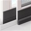 GMBAYUE Parapioggia Autoadesivo, Barra Parapioggia Finestre, Guarnizione Meteo for Porta, Installazione Facile Sigillo Inferiore Antirumore, Ideale for Esterno Interno Casa(Black,2m/6.5ft)