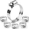 Moosswee Fascette stringitubo, 18-32 mm, 10 pezzi, in acciaio inox 304 | Fascetta stringitubo regolabile, resistente alla ruggine e alla corrosione, serraggio sigillante, sbavato