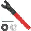 Crozgan Chiave per smerigliatrice angolare, regolabile, 8-48 mm, universale | Chiave a perno Flex con 2 flange e chiave a brugola per smerigliatrice angolare, cambio disco, set di chiavi flessibili