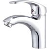 Generico RUBINETTO MISCELATORE X LAVANDINO DA BAGNO IN OTTONE CROMATO + KIT MONTAGGIO