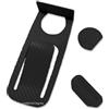 UVDS Fermaporta multifunzione Protezione di sicurezza Porta creativa Porta aperta a forma di cuneo Fermaporta sicuro da pavimento (Size : Black)