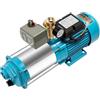 HazLope Pompa Centrifuga, Pompa Acqua di Superficie 1300W in Acciaio Inossidabile, Alta Pressione con Pressostato, Portata 4000L/H Altezza 98m, per Irrigazione Giardino Fattoria Stagno, Autoadescante