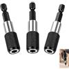 Kxathfa Set di 3 magnetici a cambio rapido da 1/4, porta punta avvitatore, 60 mm, in acciaio al cromo vanadio, prolunga per trapano, avvitatore, cacciavite elettrico, punte singole