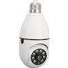 Sorandy Telecamera di Sicurezza a Lampadina 1080p Telecamera Wireless Wifi a Lampadina Telecamera di Sorveglianza Panoramica con Rotazione di 355 Gradi e Inclinazione Bi direzionale