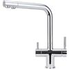 Shurity Rubinetto da cucina 3 vie Shurity 384 Acciaio Inox 3/8" (Cromo)