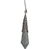 Pandiui23 Pietra preziosa, pendolo di cristallo, pendolo di cristallo esagonale vintage per rabdomanzia pendule Chakra Reiki Divination Wicca Méditati (labradorite)