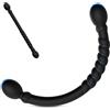 BDSMLOVE Anale-Dilatatore Silicone Doppia Testa Analesex Plug Anale (Nero) | Anali Sexytoysys Uomo, Sexytoysys Coppia Toys, Sessuali per Donna