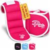 HEALTHYMODELLIFE Set di pesi per caviglie - 0,2 kg, 0.5lbs, 0,9 kg, 1,4 kg, 1,8 kg, 2,3 kg, 3,6 kg e set regolabili - per donne, uomini e bambini - per allenamento a casa, pilates, yoga, boxe, danza e