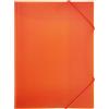 RAYLU PAPER - Raccoglitore con elastici e alette formato A4, raccoglitori per documenti, ufficio e scuola, realizzato in polipropilene riciclabile al 100% (A4, arancione)
