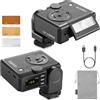 GODOX Lux Junior II Retro-TTL Flash HSS e senza fili per Fujifilm | 2,4 GHz TTL, 1/8000 HSS, alloggiamento girevole a 180° e testa del flash inclinabile da 0° a 90°, 400 flash a piena potenza