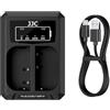 JJC Caricabatteria Doppio USB per Panasonic Lumix DC-L10, DC-S5, S5 II, S5 IIX, GH6 GH5s GH5 GH4 GH3, Sigma sd Quattro, sd Quattro H Telecamere Sostituisce Panasonic DMW-BLF19 Sigma BP-61