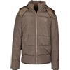 Urban Classics Hooded Puffer Jacket Uomo Giacca di mezza stagione nero 100% poliestere