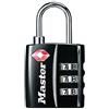 Master Lock 4680DBLK TSA set your own combination accettato 24-pack, nero, pezzo, 4680DBLK