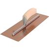Marshalltown Frattazzo lisciante Marshalltown PermaShape, forma piatta, con manico in legno, in acciaio dorato, perfetto per stuccatori e stuccatori, dimensioni: 330x127 mm