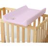 ElioraBay Fasciatoio 80 x 50 x 10 cm, in PVC privo di ftalati, morbido imbottito e facile da pulire, robusto pannello di supporto in MDF, per lettino, comò e viaggi (rosa)