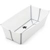 Stokke Vaschetta Bagnetto Flexi Bath® XL, per Bambini fino a 6 Anni, Bianco | Vaschetta bagnetto pieghevole per neonati e bambini fino a 6 anni, ideale da condividere tra fratelli, senza BPA.