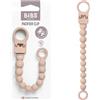 BIBS Clip portaciuccio con perline, adatta a tutti i ciucci BIBS, Blush | Portaciuccio | Compatibile con tutti i ciucci BIBS | Fissaggio sicuro con una mano | Evita la caduta del ciuccio
