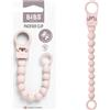 BIBS Clip portaciuccio con perline, adatta a tutti i ciucci BIBS, Petal | Portaciuccio | Compatibile con tutti i ciucci BIBS | Fissaggio sicuro con una mano | Evita la caduta del ciuccio
