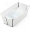 Stokke Vaschetta Bagnetto Flexi Bath® XL con Supporto, Bianco | Vaschetta bagnetto XL con supporto neonato incluso, dalla nascita fino a 6 anni.