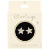 Depesche 13914.022 - Orecchini a perno glitterati, in oro, con motivo a stelle e strass, come piccolo regalo