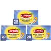 Lipton Miele, Vaniglia e fiori di Camomilla, infuso naturalmente senza caffeina, Infusi alla frutta ed erbe, Confezionati singolarmente, 60 filtri (3 confezioni da 20 filtri)