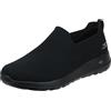 Skechers Go Walk Max-Athletic Air Mesh Slip on Walking Shoes Scarpe da Passeggio, Nero, 12 UK X-Wide