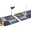 Sluban Metropolis Road Base Plate DIY City Building Set | Strade Modulari, Semafori Inclusi, 3 Configurazioni DIY, Lampioni e Segnali, Compatibile con Mattoncini